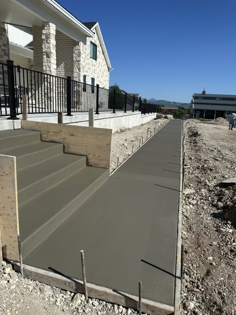 Paver Walkways project by EC Hardscape & Concrete
