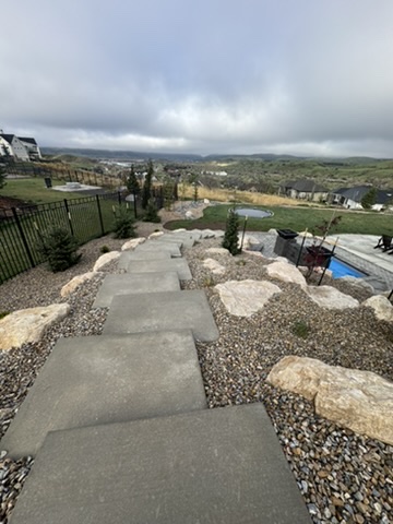 Flagstone Stepping Path Garden