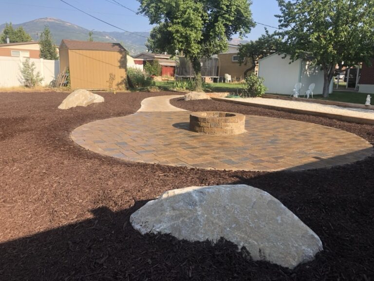 Concrete & Hardscape Contractor in Corinne, Utah hardscape and concrete project by EC Hardscape & Concrete
