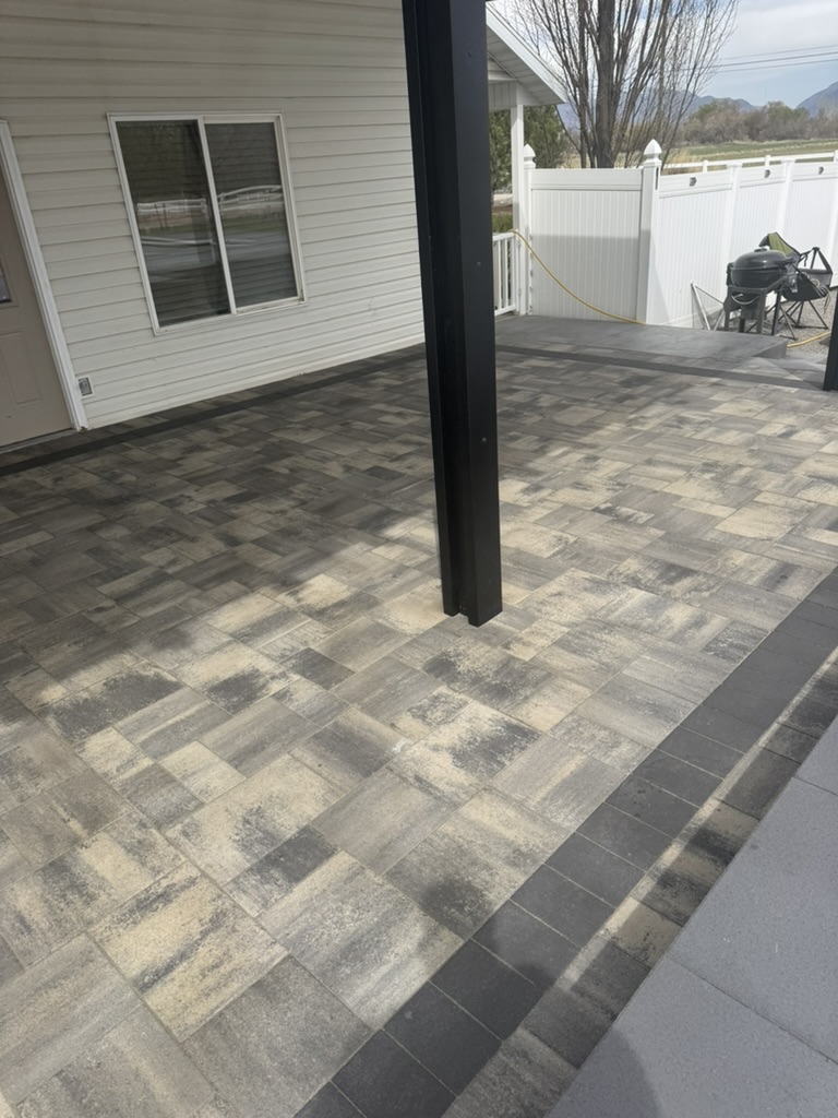 Concrete & Hardscape Contractor in Warren, Utah hardscape and concrete project by EC Hardscape & Concrete