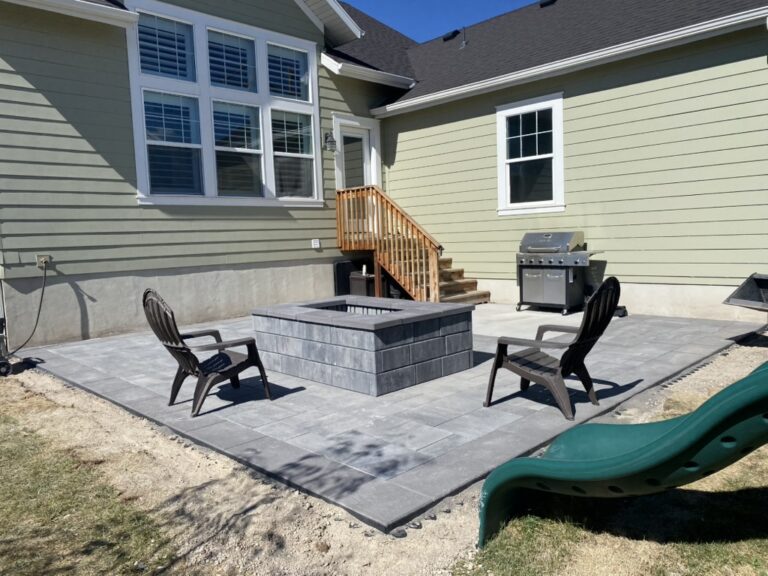 Concrete & Hardscape Contractor in Oakley, Utah hardscape and concrete project by EC Hardscape & Concrete