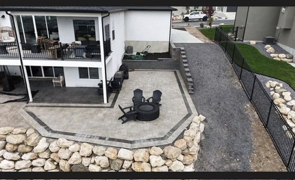 Concrete & Hardscape Contractor in Millcreek, Utah hardscape and concrete project by EC Hardscape & Concrete