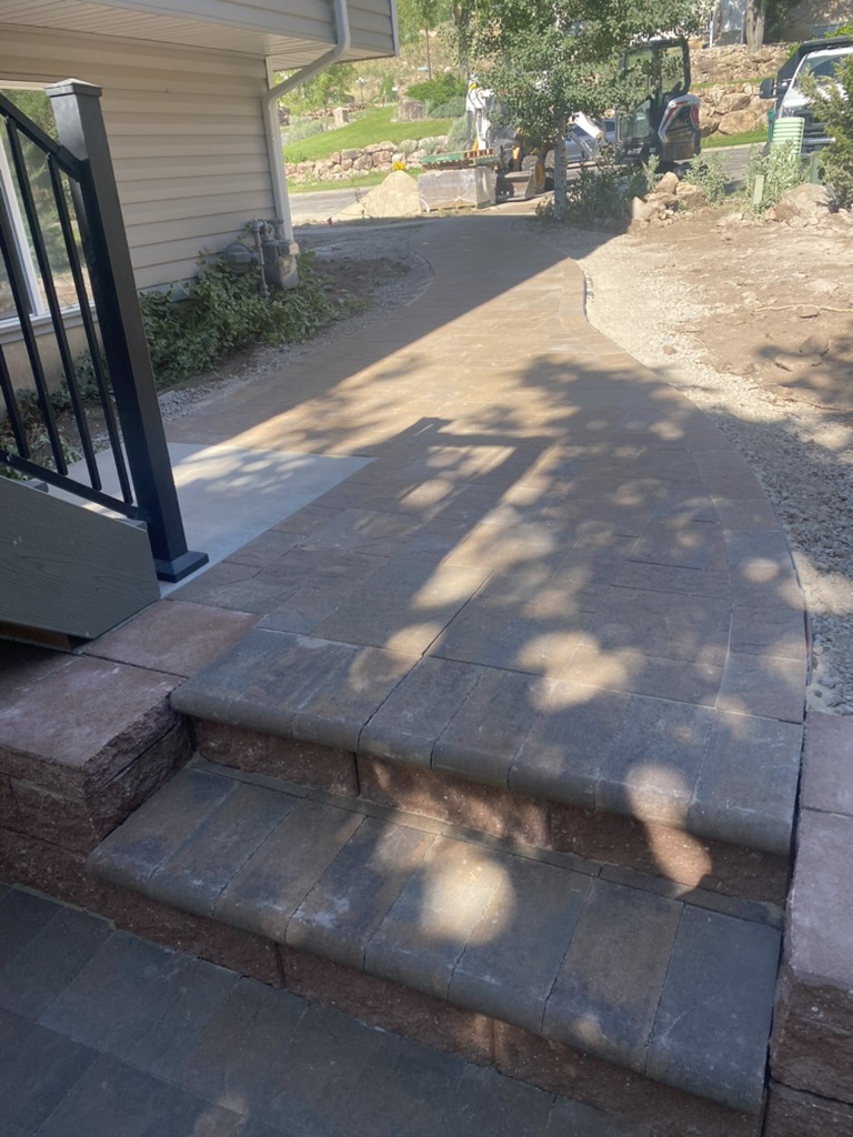 Concrete & Hardscape Contractor in Riverton, Utah hardscape and concrete project by EC Hardscape & Concrete