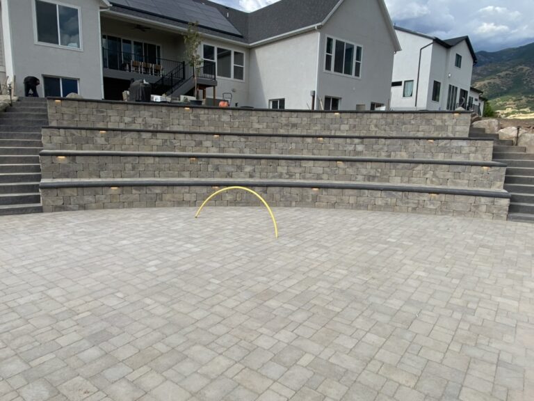 Concrete & Hardscape Contractor in Willard, Utah hardscape and concrete project by EC Hardscape & Concrete
