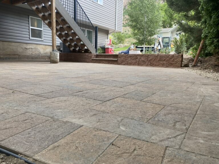 Concrete & Hardscape Contractor in Murray, Utah hardscape and concrete project by EC Hardscape & Concrete