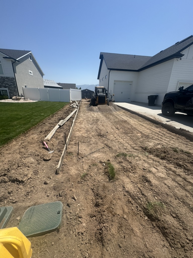 Before — RV Concrete Pad — Plain City, Utah