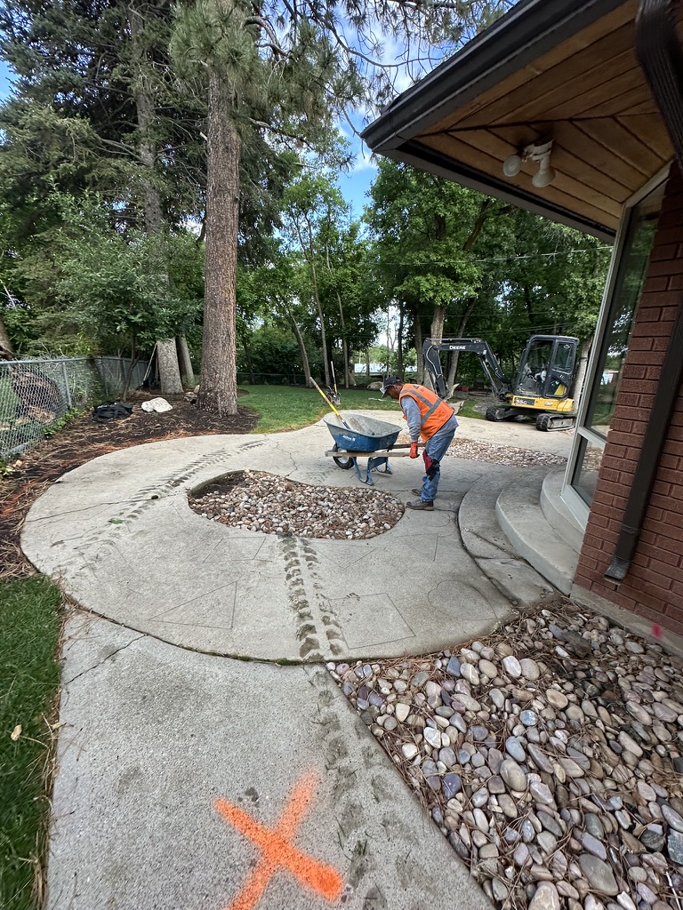 Before — Concrete Patio — South Ogden, Utah